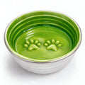 The Poppy Collection Dog Bowl - Green-0