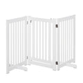 Vikbar hundgrind med låsbar dörr – 155 × 35,5 × 76 cm-0
