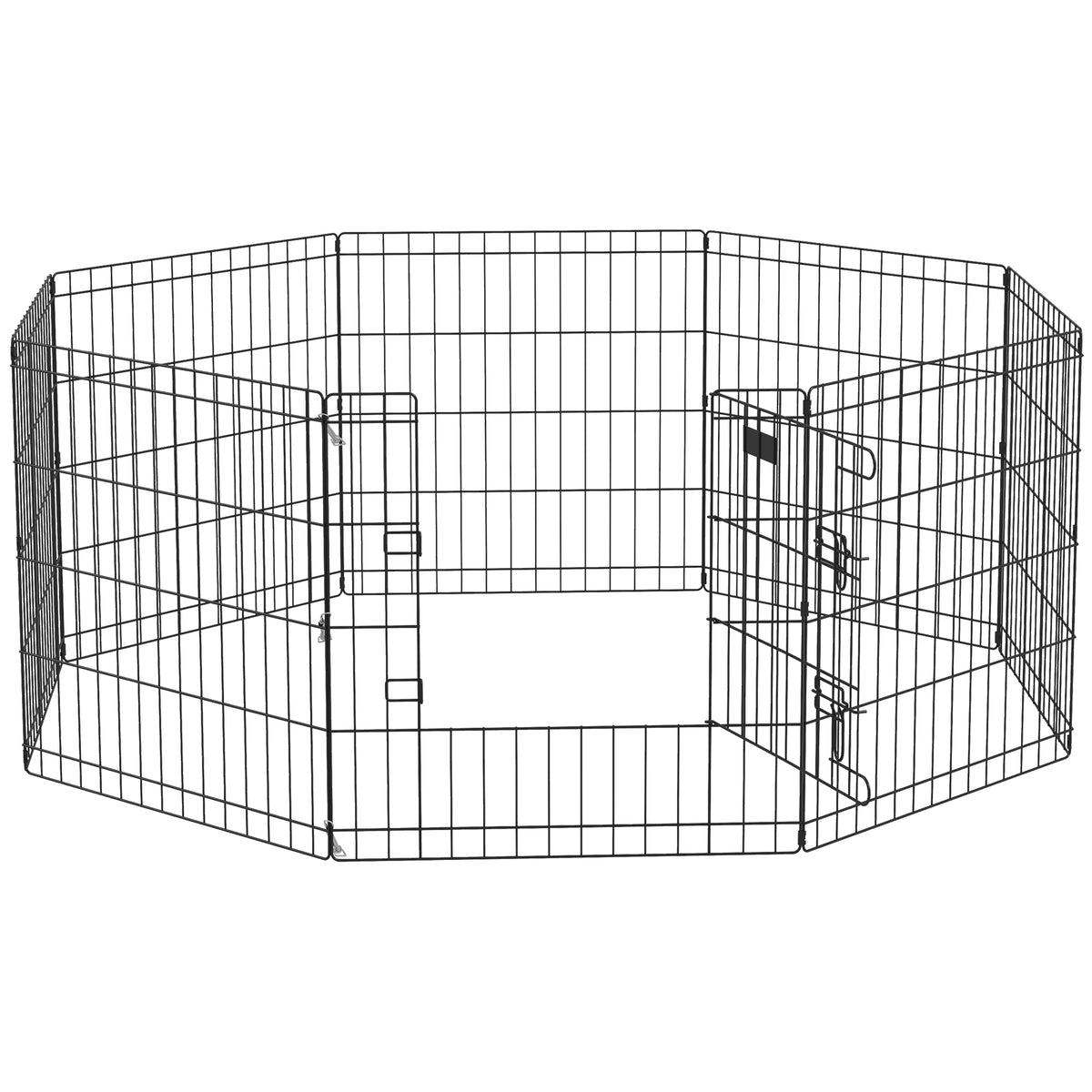 Parc enclos modulable pour chiens lapins rongeurs clôture pour petits animaux intérieur et extérieur pliant 8 panneaux-0