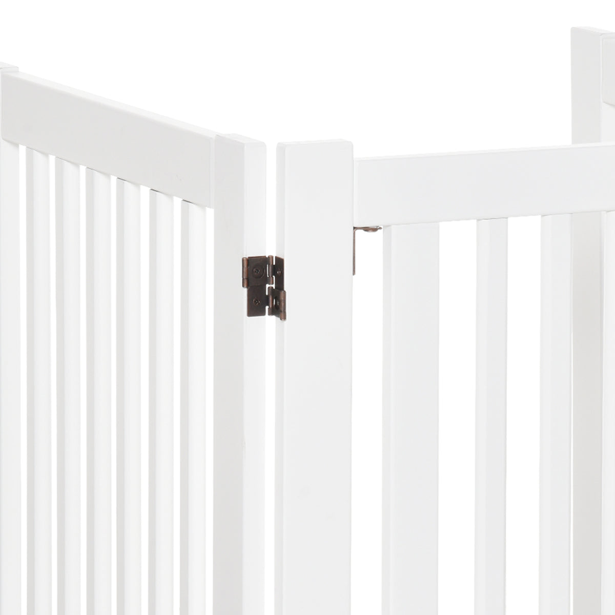 Vikbar hundgrind med låsbar dörr – 155 × 35,5 × 76 cm-4