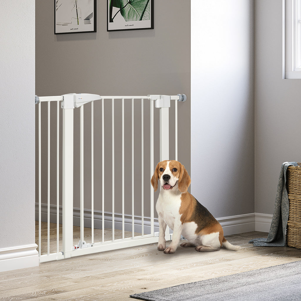 Säkerhetsgrind för hund - Tryckmontering, automatisk stängning, 76-103 cm-1
