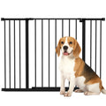 Säkerhetsgrind för hund - Svart, 76-107 cm-0