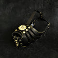 ''Maximus'' Basket Muzzle Black & Gold-0