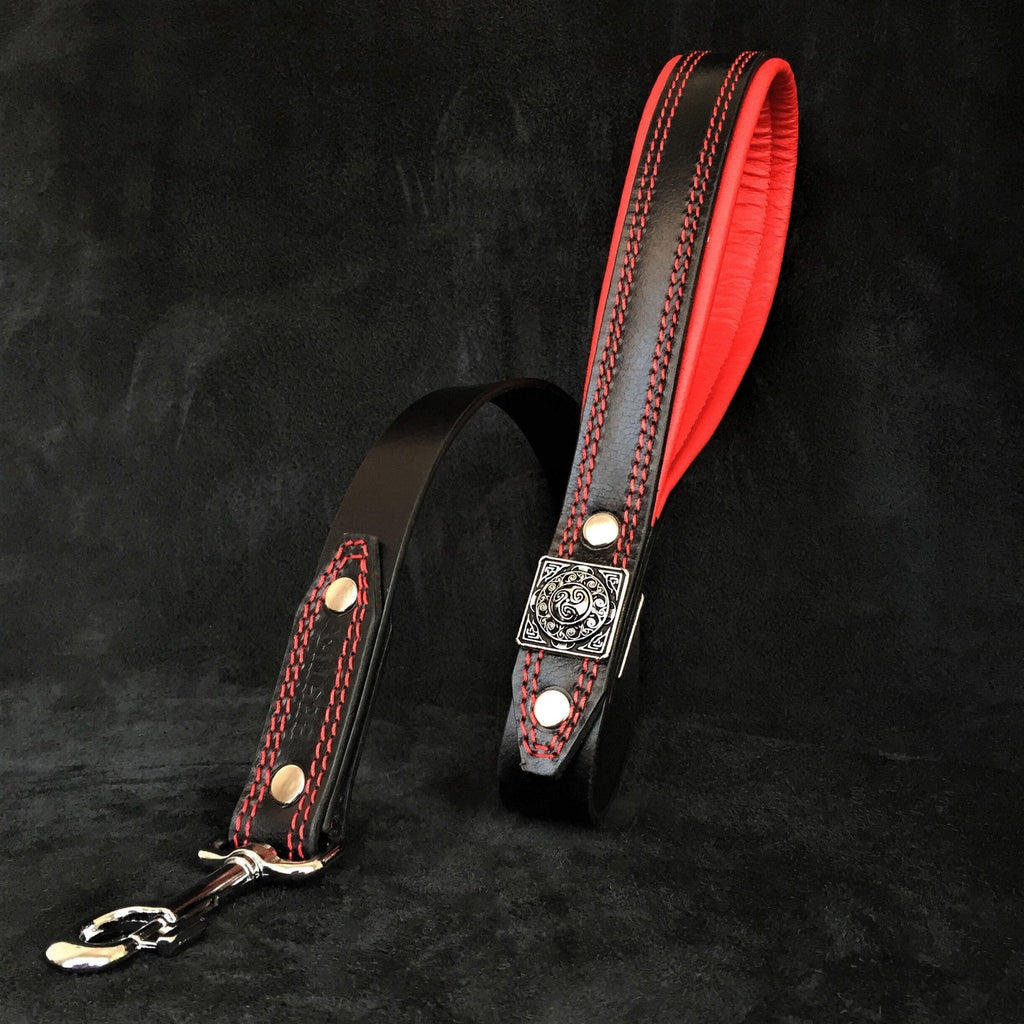 Eros hundhalsband - Svart och rött-1