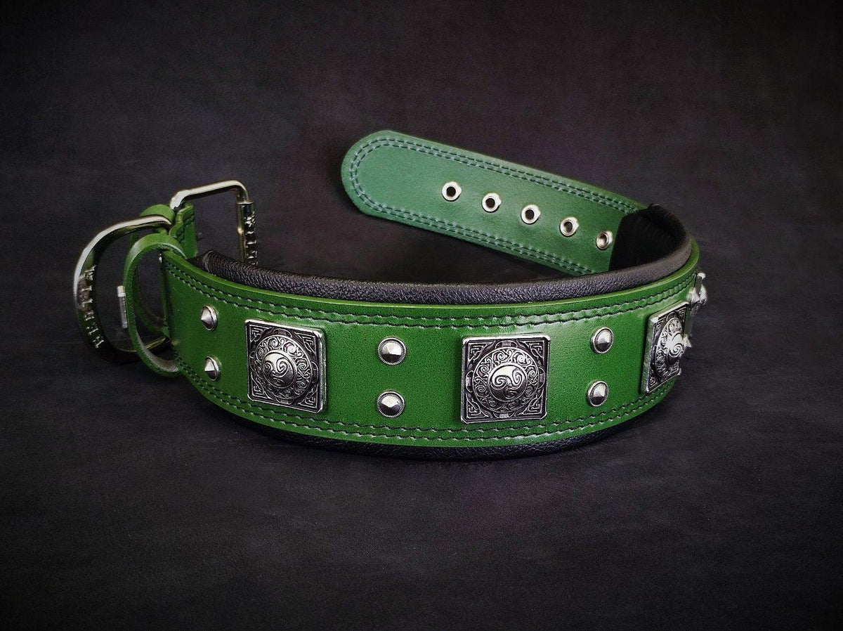 Eros Hundhalsband – Grön, 6,3 cm-1