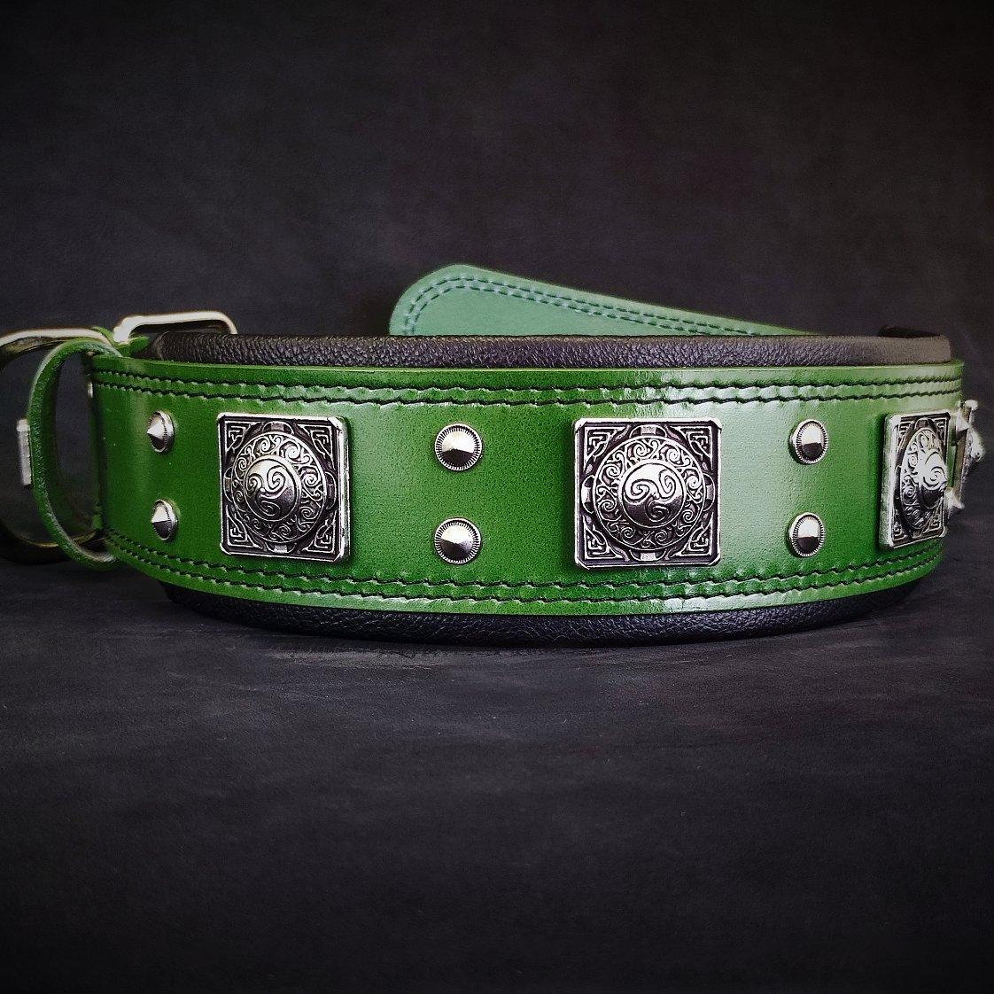 Eros Hundhalsband – Grön, 6,3 cm-0