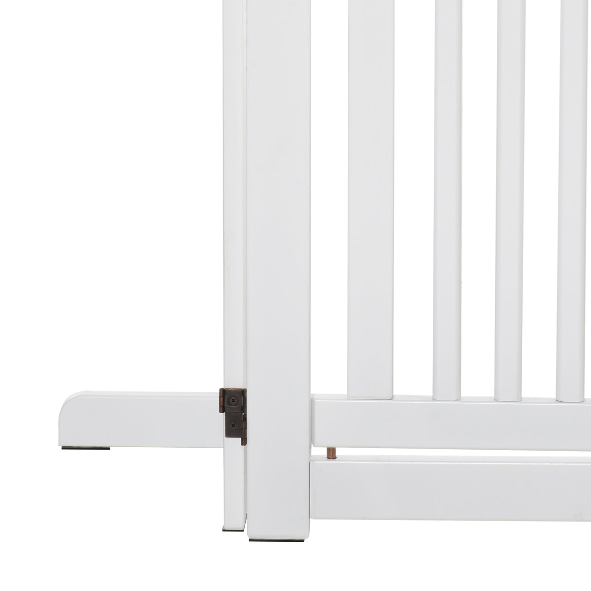 Vikbar hundgrind med låsbar dörr – 155 × 35,5 × 76 cm-5